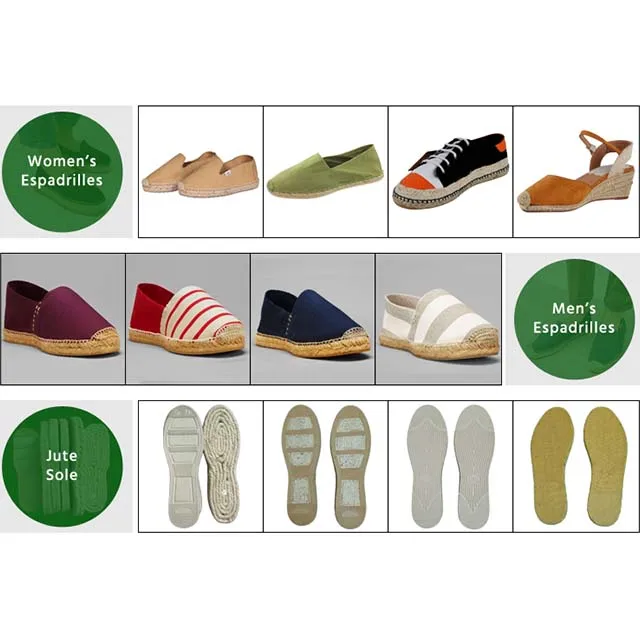 New Model Woman Espadrilles Sandals Jute Soles Without Rubber