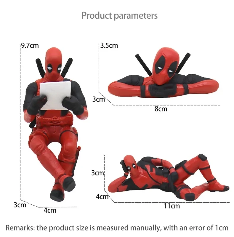 Besti Various Styles Dead pool Car Dashboard Ornament Collectible Dead Pool Action Figure PVC Toys