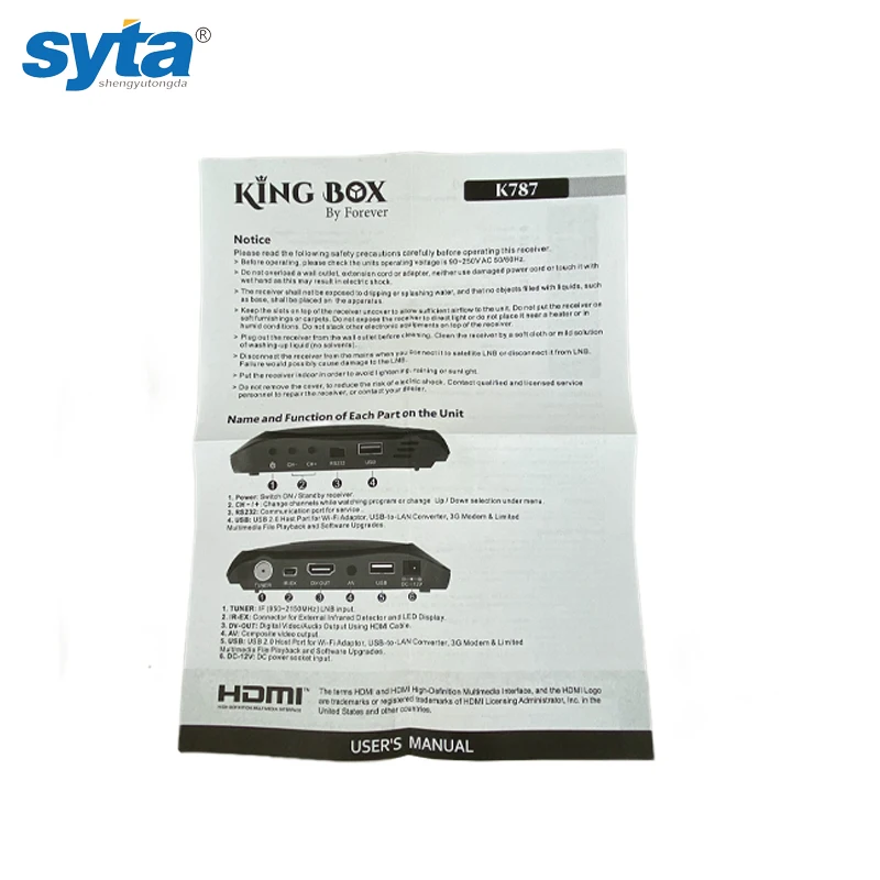 SYTA openbox dvb s2 K787 dvb s2 hd receiver board