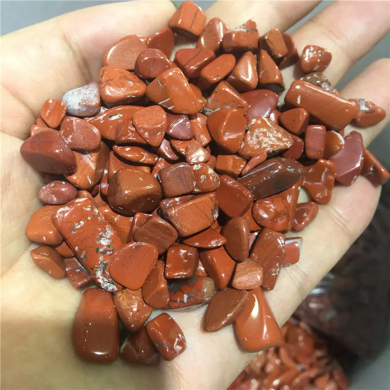 Natural Polished Healing Red Jasper Stone Gravel South African Ruby Tumbled Stones For Healing