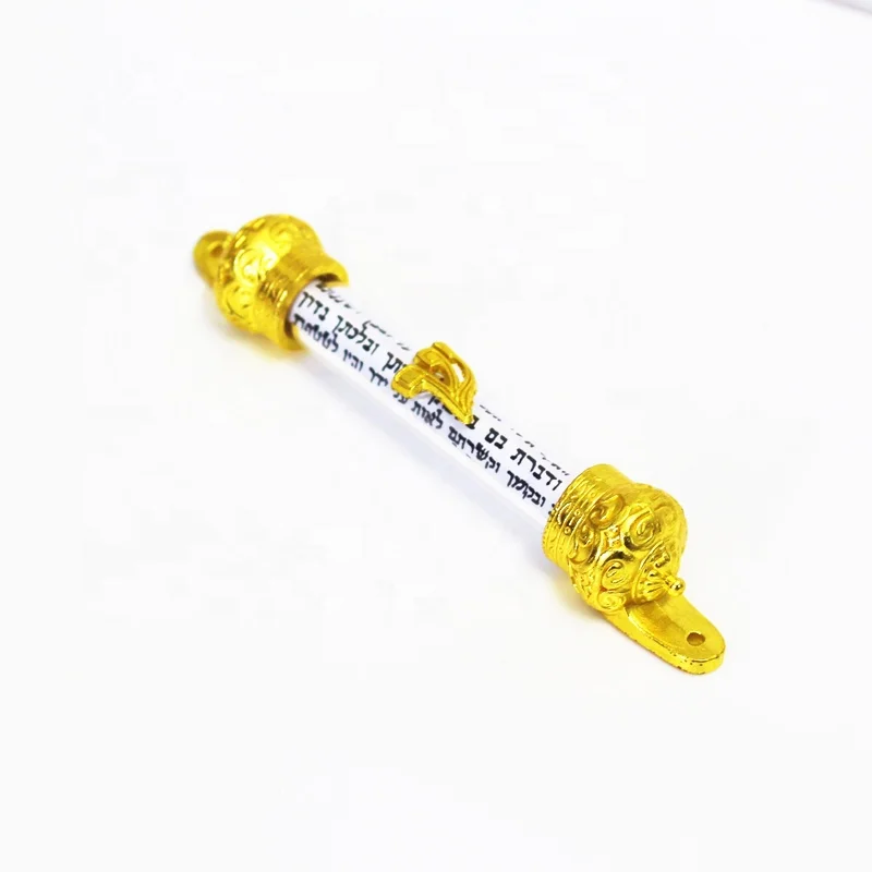 
Mezuzah Decoration House Door Talisman with Prayer from Jerusalem Non Kosher Scroll 