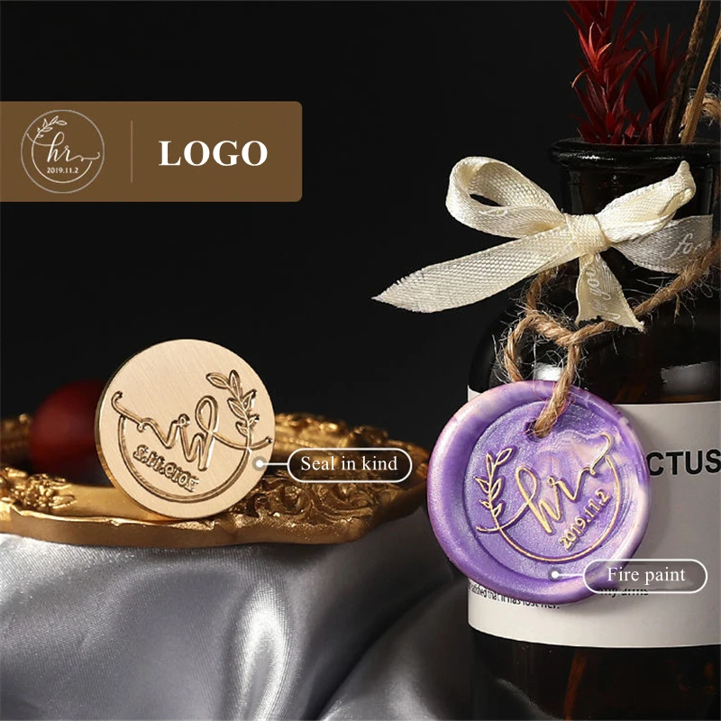 Factory Seal Wax Stamp Envelope Custom Product Seal Stamp Customization 20/22/25/30/35/38/40/42/45/50mm Square Rectangle GZZ013