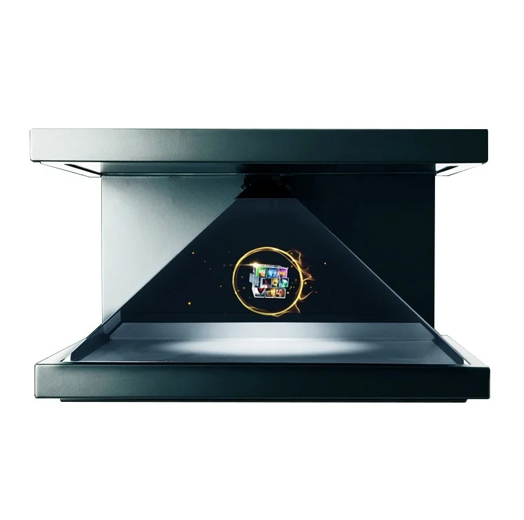 Hologram Machine 3D Box Holographic Pyramid Advertising Showcase