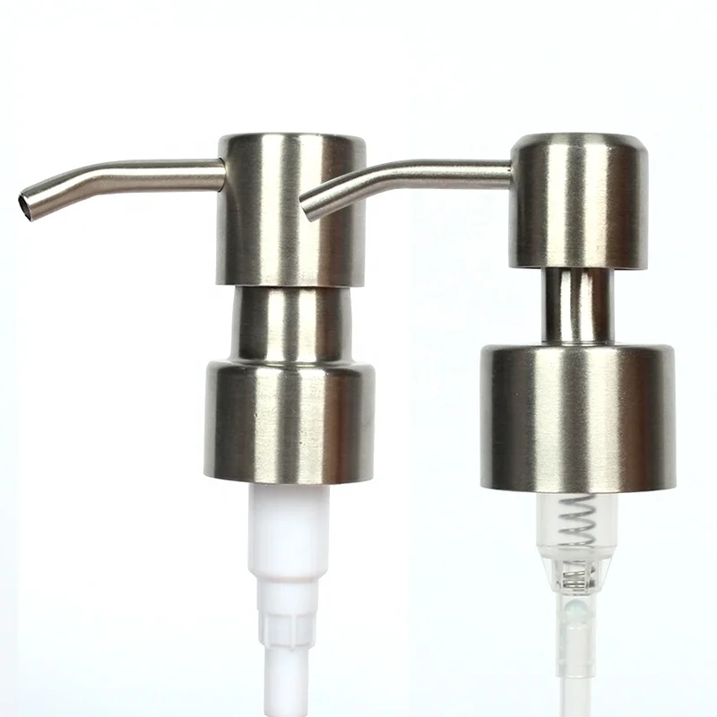 kitchen bathroom Dish 304 Stainless Steel soap and lotion Dispenser Pump