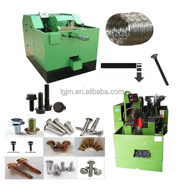 Taiwan Nut Making Forging Machine  Thread Rolling Machine Bolts Making Machine