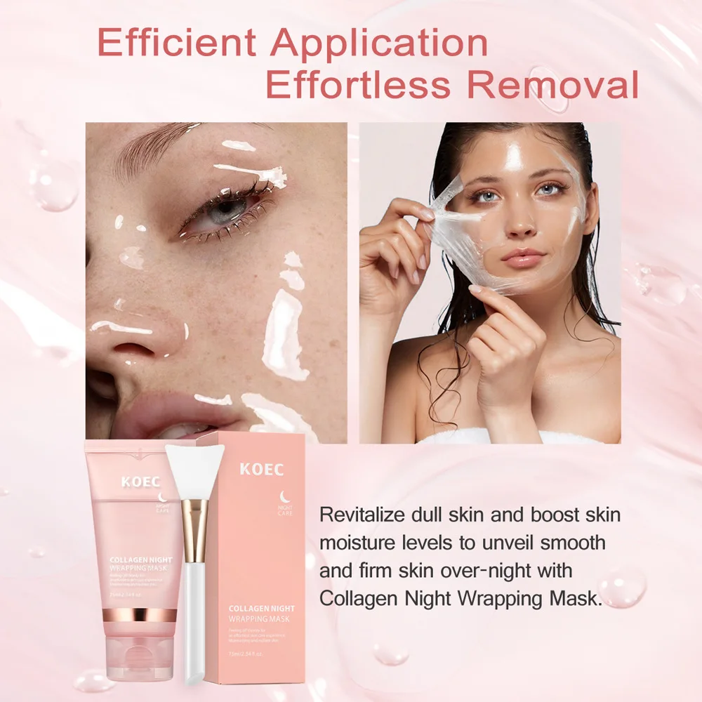 Collagen Tear-OffMask Light CollagenMask Hydrates Moisturizes Anti-wrinkle brightens Skin PeelMask Skin Care Beauty Health