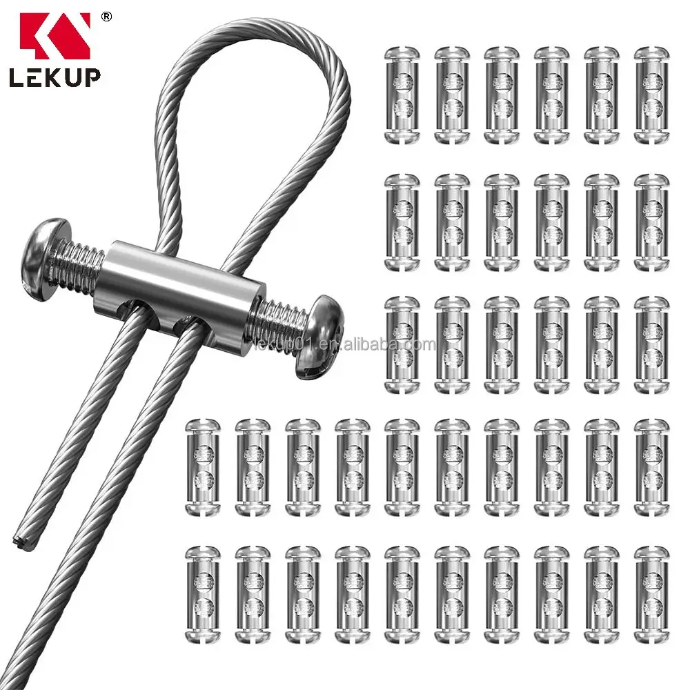 Cable Clip Assembly Steel Wire Cable Clamps Wire Rope Fitting Clamping Rope Accessories Cable Gripper Fasteners Wire Rope Clip