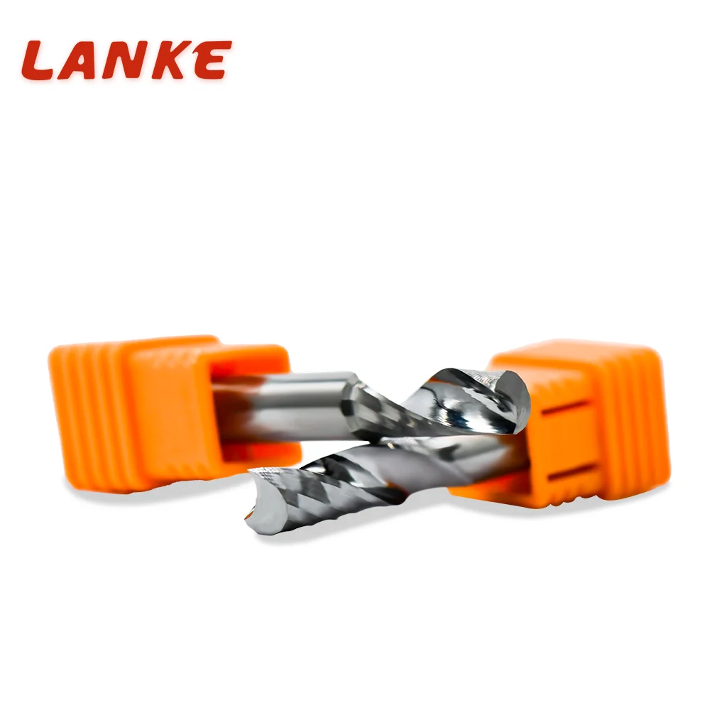 4mm solid carbide single flute dlc coated end mill acrylic sheet cutter  acrylic cutter router single line Milling cutter