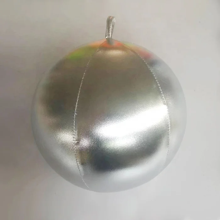 Silver Mirror Ball Inflatable Big Shiny Balls Giant Disco Party Balloon Christmas Event Decor Reflective Pvc Large Mirror Sphere
