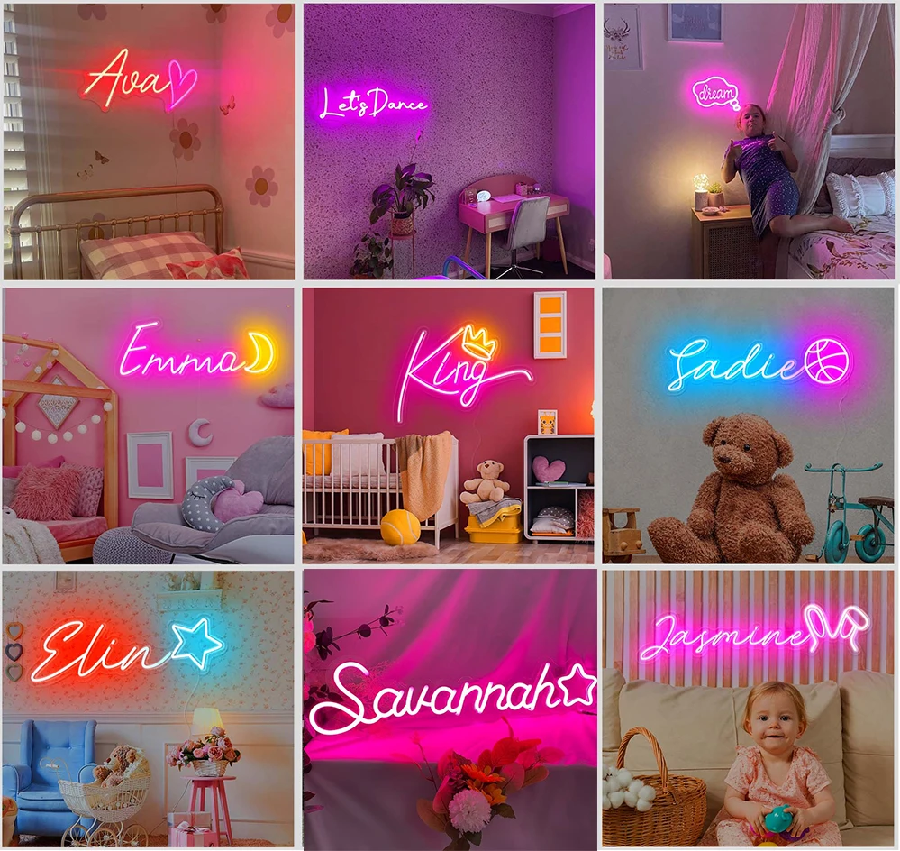 Winbo Custom Led Neon Light 3d Business Shop Workroom LOGO Neon Christmas Lights Sign