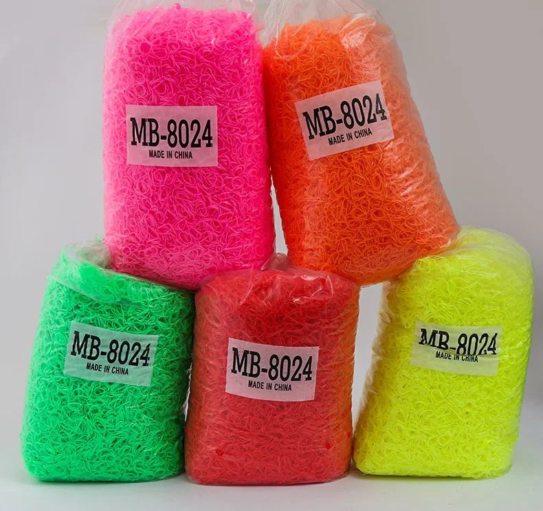 20000 Mini Rubber Bands Soft Elastic Bands for Kid Hair Braids Hair Ties