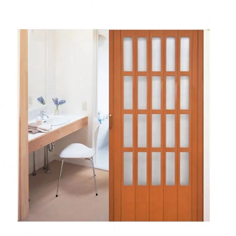 Long performance life plastic door with glass of 6mm thickness