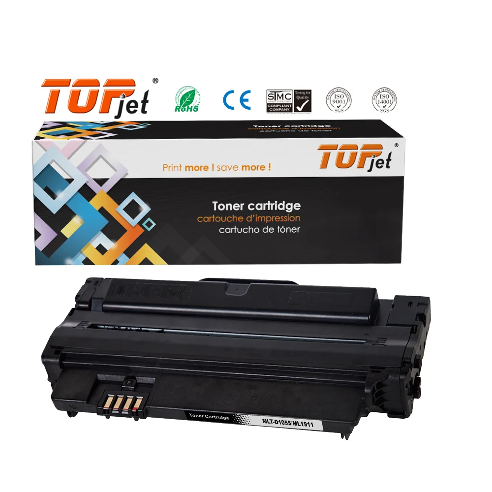 Topjet MLT-D105S MLT-D105L MLT D105 Черный тонер-картридж совместим для Samsung мл 2540 2580 4600 4623 1910 1915 2525 принтера