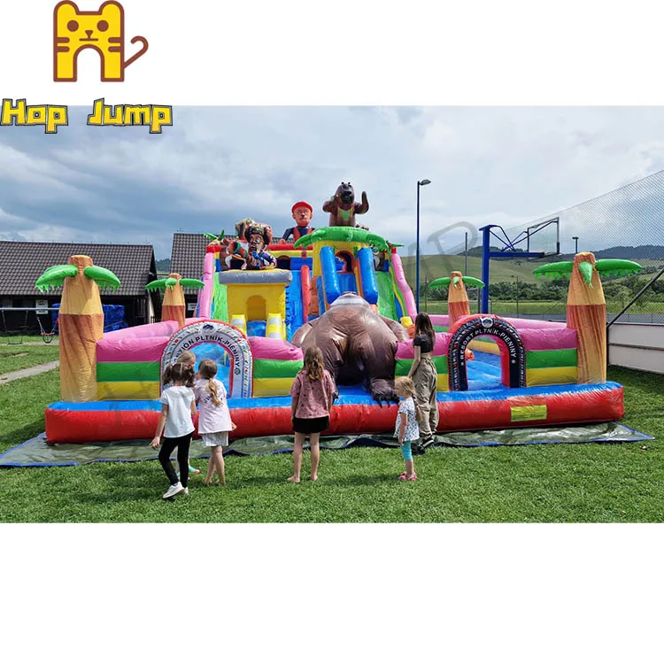 2023 Playgrounds Big PP Trampolines Park Mat With Zorbing Balls