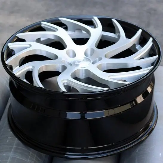 Кованый обод колеса с синей линией 22 * 10.0J, 2 шт.