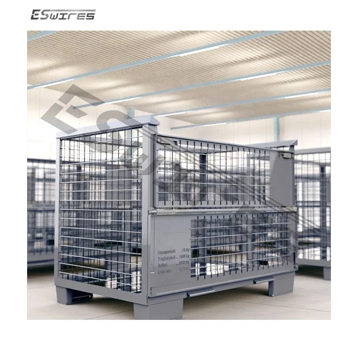 Складная Клетка для хранения автозапчастей из проволочной