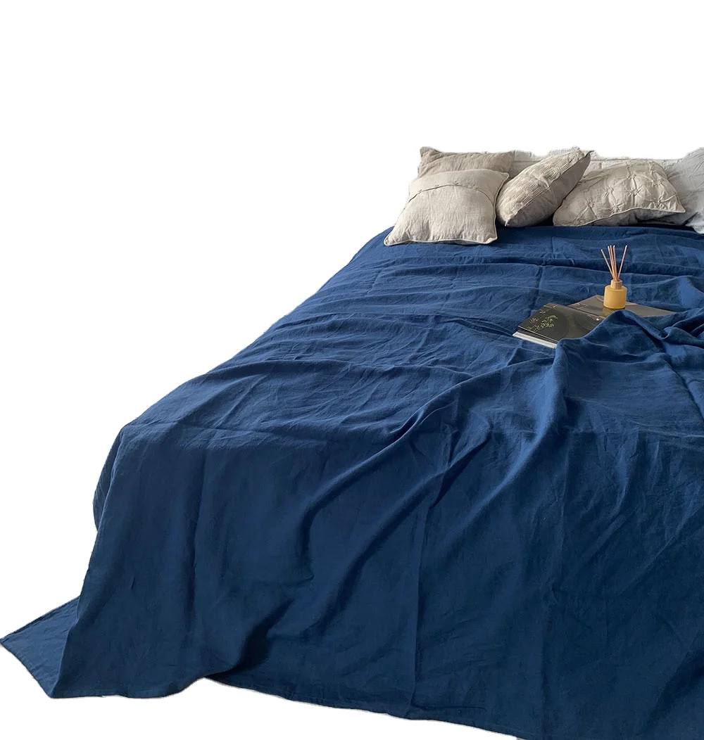 100 wide bed linen 280cm Original Organic French Flax Water Washed Plain Dyed Retail Wholesale Bedding Sheets Curtain Fabric