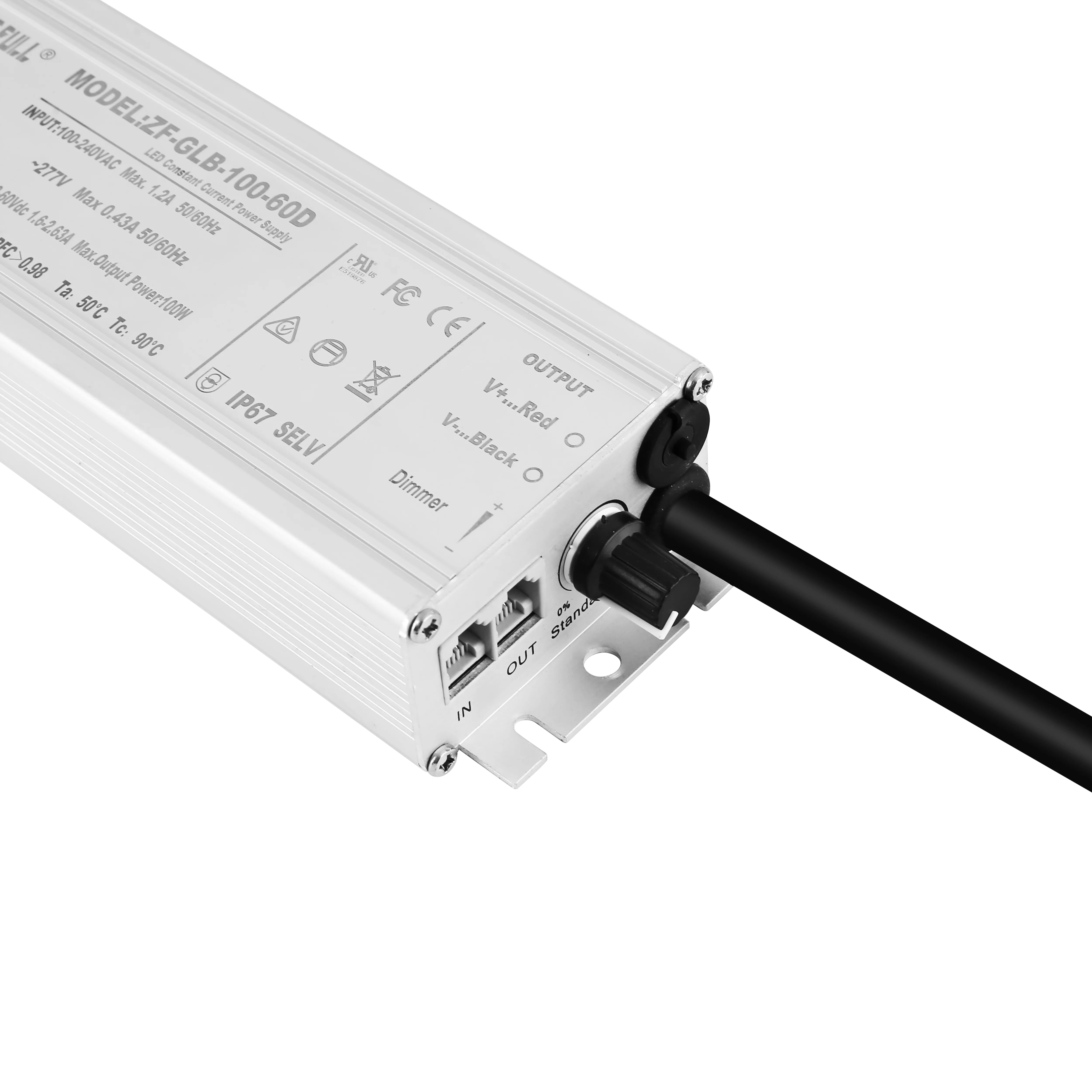 100W 150W 200W 240W 320W 400W 480W 720W Waterproof 0-10V Knob Dimmable LED Driver Power Supply Network Port Hot Sale Easy to Use
