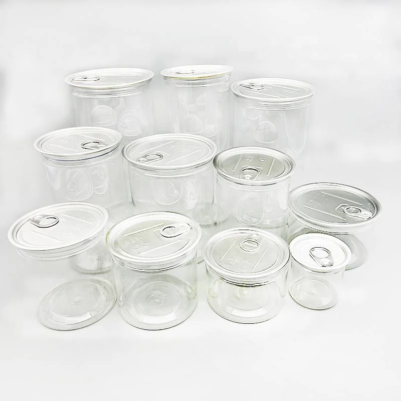 Pet Container With Screw Top Lid 2oz 3oz 4oz 5oz 6oz 8oz 16oz Plastic Jars for Butter Honey Jams Provide Samples