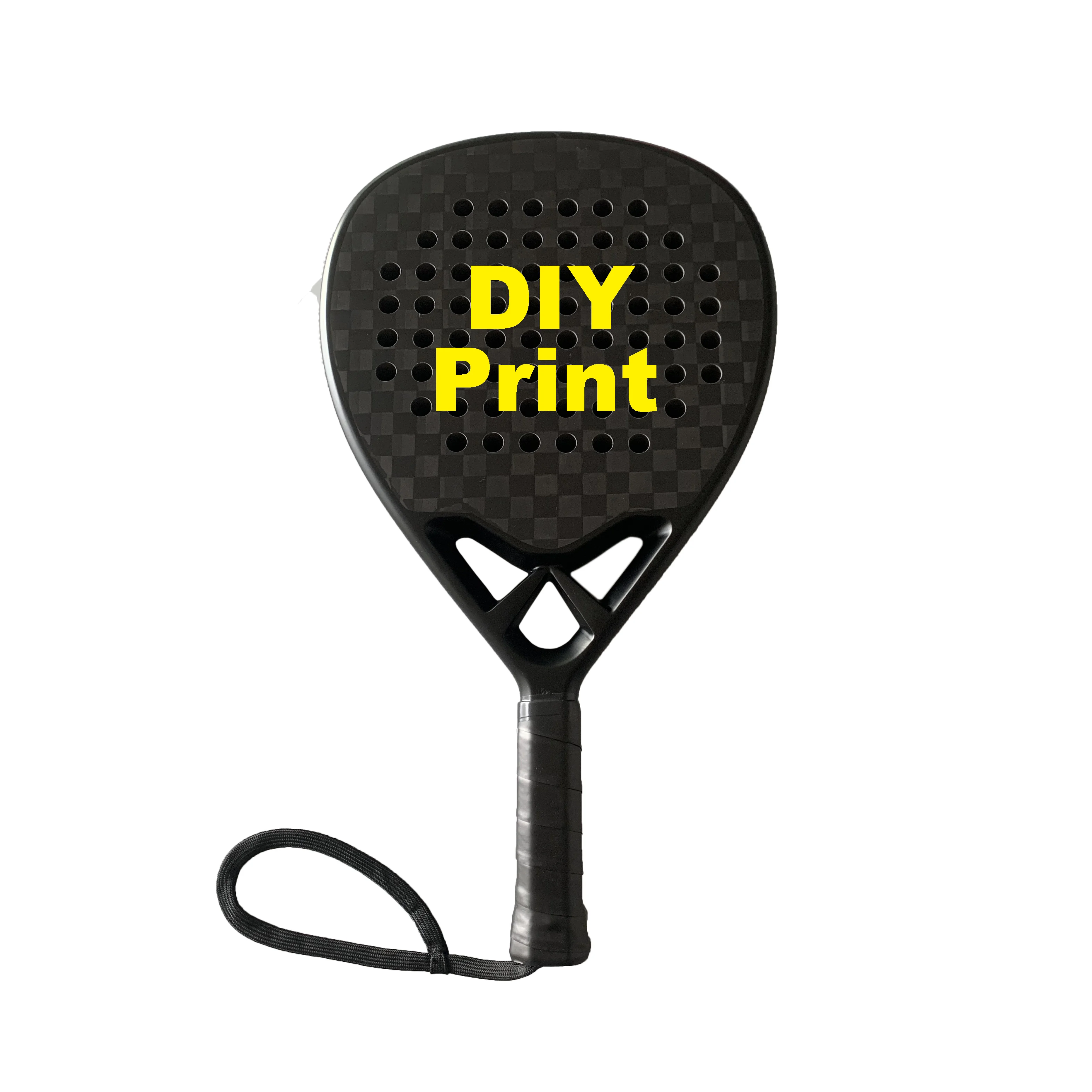 Diy Logo Print High Quality Diamond Paddle Rackets Padel Carbon Fiber 12K