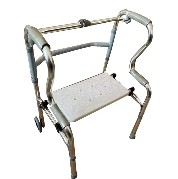 Health Medical Aluminum Lightweight Walker Height Adjustable Folding Adult Orthopedic Walker For Disabled