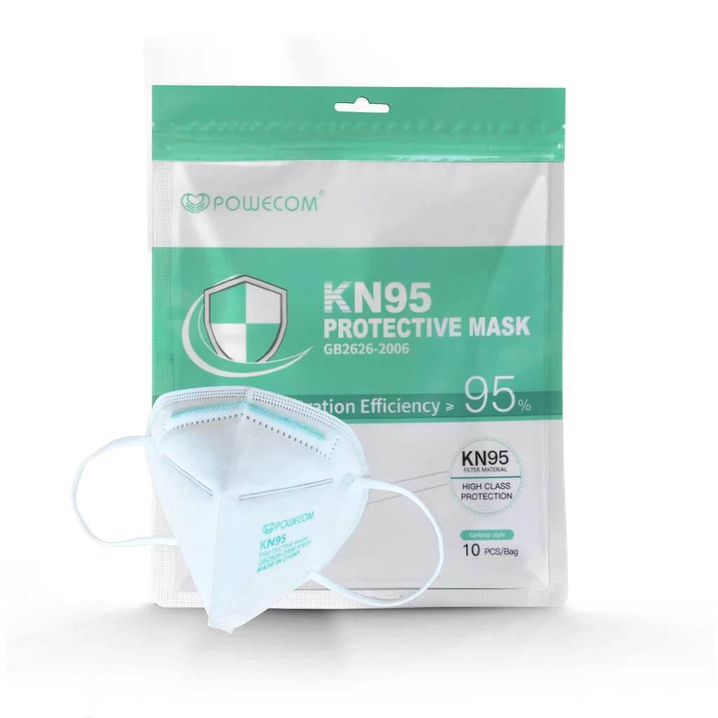 
face maskKN95 filter masks with respirator half facemask for face disposable facemasks white protective fabric masks Powecom 