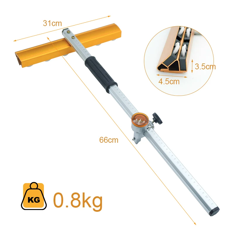 600/1500/1800mm Glass Tile Cutter Hand Tool Set T Type Sliding Knife Cutting Tools