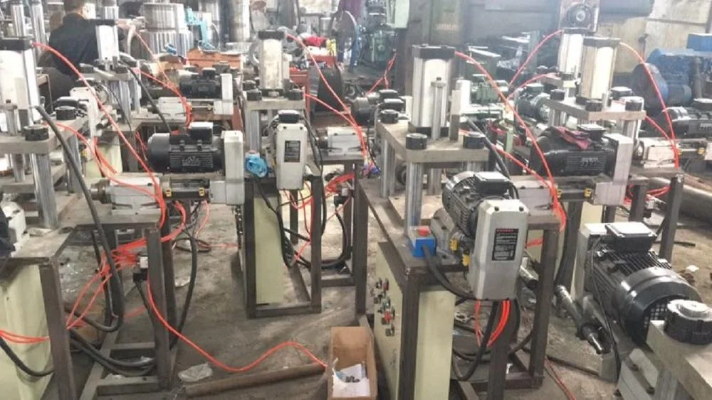 
copper elbow bevelling machine 