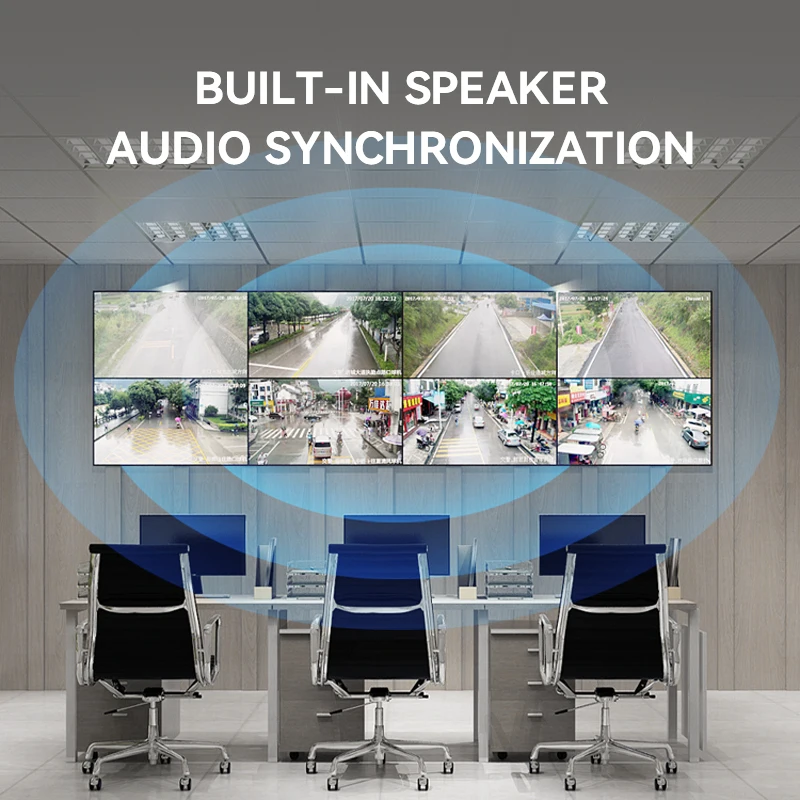 Big Size Frameless Public Safety industrial Lcd Monitor 32 40 43 50 55 65 inch