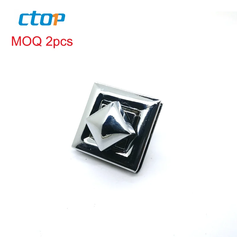 Fashion Bag Accessories Light Gold Handbags Hardware Bag Lock Metal Handbag Lock Fashion Square Bag Lock