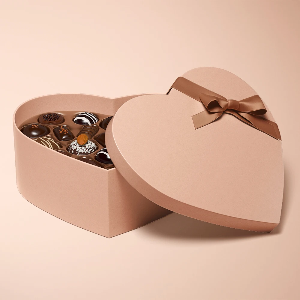 Custom Reusable Manufacture Custom Logo Accessories Big Gift Box Custom Lid And Base Box For Chocolate Candies Desserts Cakes