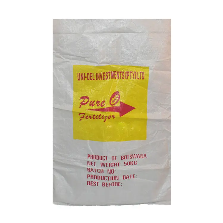 White pp woven polypropylene sacks fertilizer bags 50kg