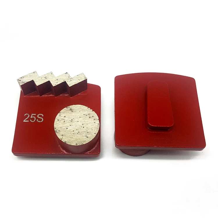 Wholesale price 2 segments redi lock diamond abrasive tools concrete diamond grinding block for polishing