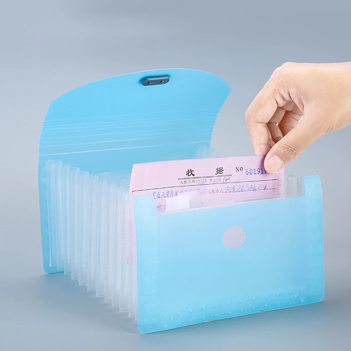 A6 Paper Expanding Document Bag Folder Accordion File Organizer with 13 Pockets