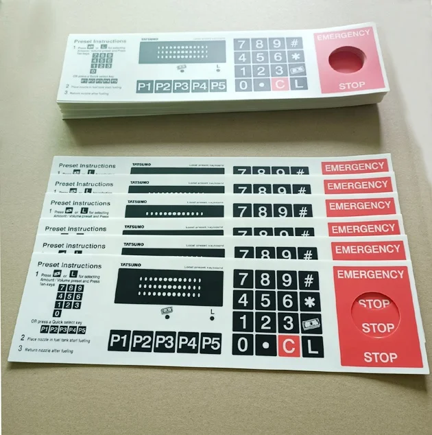 Customization Matte PET F150 F200 XE200 V200 Membrane Switch Panel
