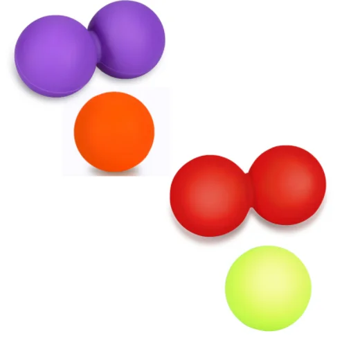 Silicone Massage Lacrosse Balls for Fascia Release Peanut Massage Ball