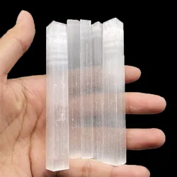 Wholesale Natural Selenite Reiki Stone Points Healing Raw White Gypsum Wand