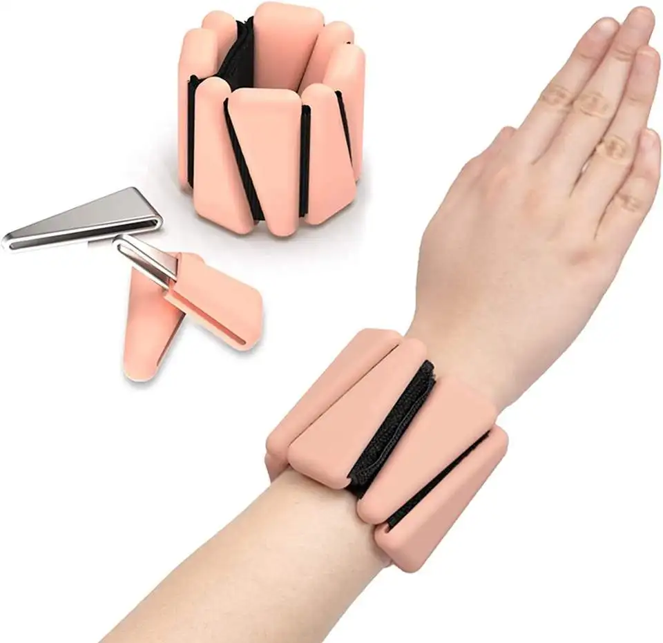 Wholesale custom LOGO Wrist Ankle Weight Set Adjustable Arm Wristband Wrist Weightd for Women Men Gym home Fitness Equipment