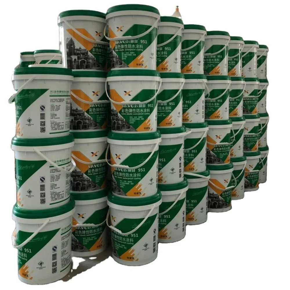 951 High Quality Flexible Variety of Colors Acrylic Coatings for Walls Liquid Polyurethane Waterproof Paint
