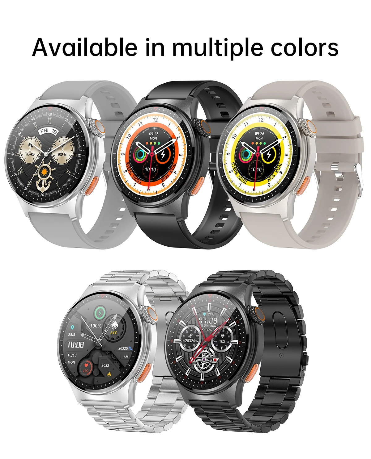 Умные часы новая модель QW49 1 39 дюймов круглый экран NFC GPS поддержка мульти спортивных режимов сердцеедения мониторинг кислорода в крови