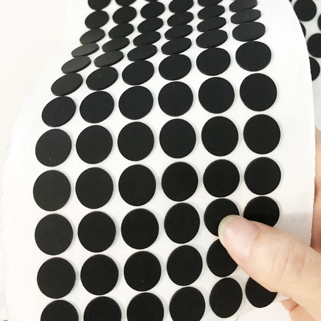Custom Anti collision Sheet Transparent Self Adhesive Backed Sticky Silicone Rubber Bumpers Square Round Dots Feet Pad Gasket