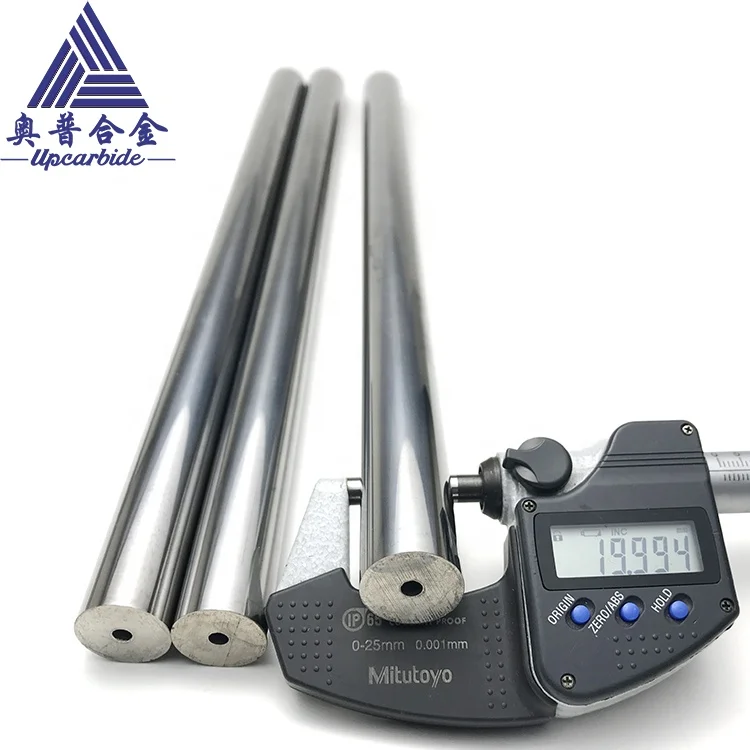 YL10.2 diameter 20*4*330mm h6 tolerance tungsten carbide rod with central hole