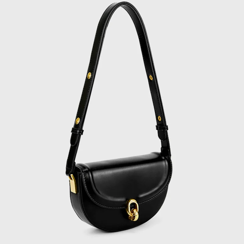 2024 wholesale fashion designer mini women shoulder bags crossbody vegan leather saddle bag for ladies