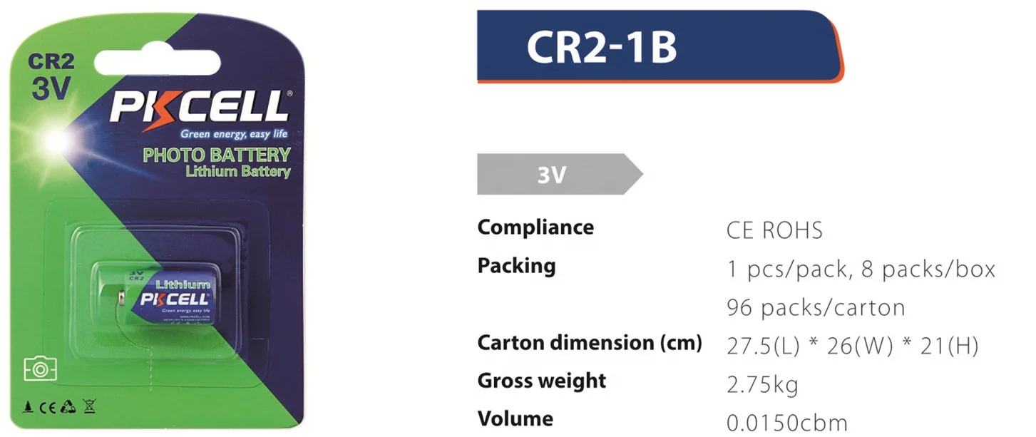Новая пленка неперезаряжаемая литиевая батарея CR2 850 мАч cr2 3 в для
