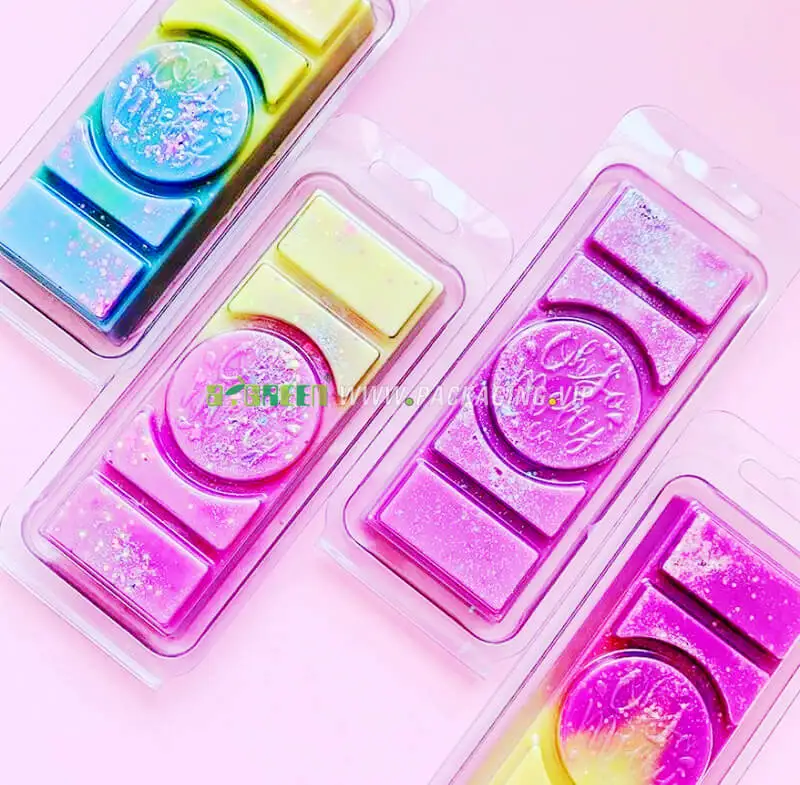 Manufacturers Sale Round Blister Plastic Clamshell Wax Melts Packaging