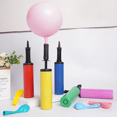 Balloon Pumps Hand Hand Held Double Ways Balloon Pump Home Use Inflator Portable Plastic Manual Small Air Hand Pumps