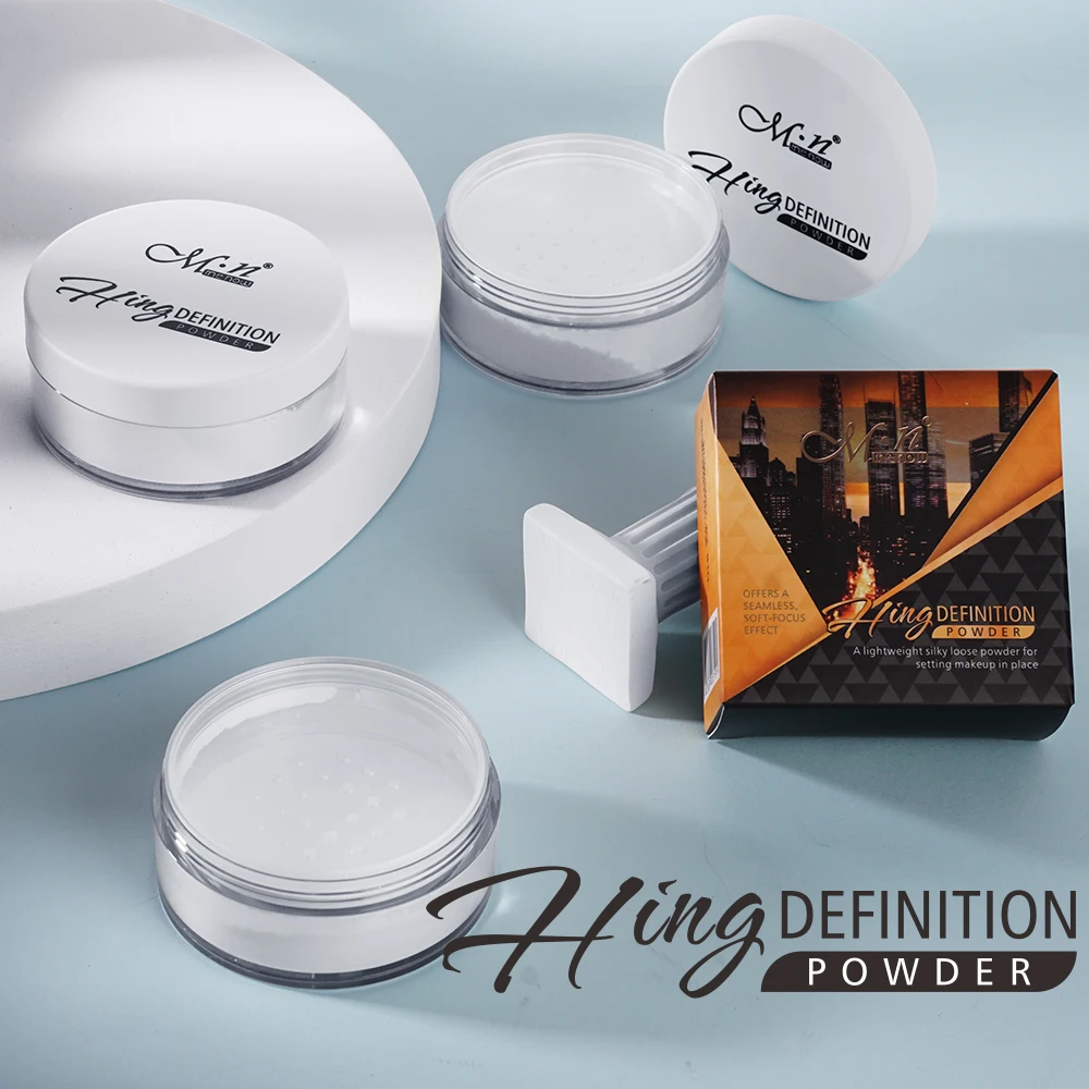 MENOW loose powder transparent waterproof loose powder 2 in 1 setting loose powder cruelty free