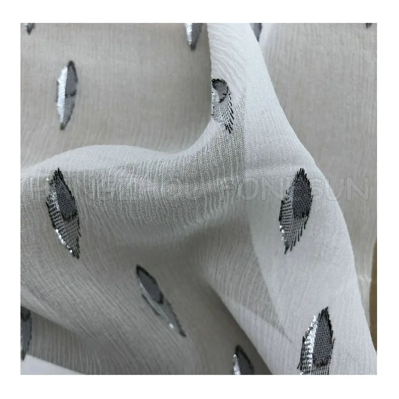 Fabric Metallic Chiffon Jacquard Gradient Customer Design Printed Silk 100% Silk Digital Print Organic 9mm