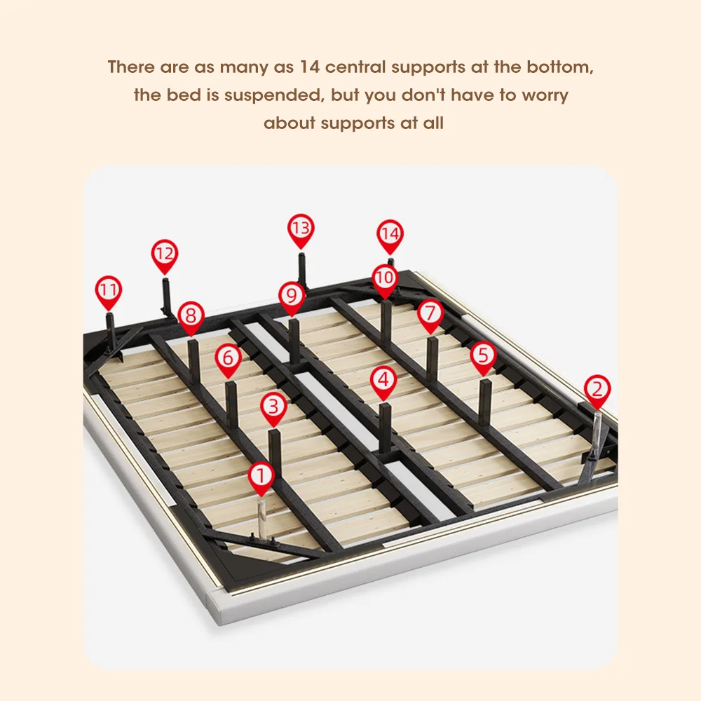 Customize mattress wooden sleep metal bed frame base headboard leather hotel tufted padding hardwood platform upholstered beds