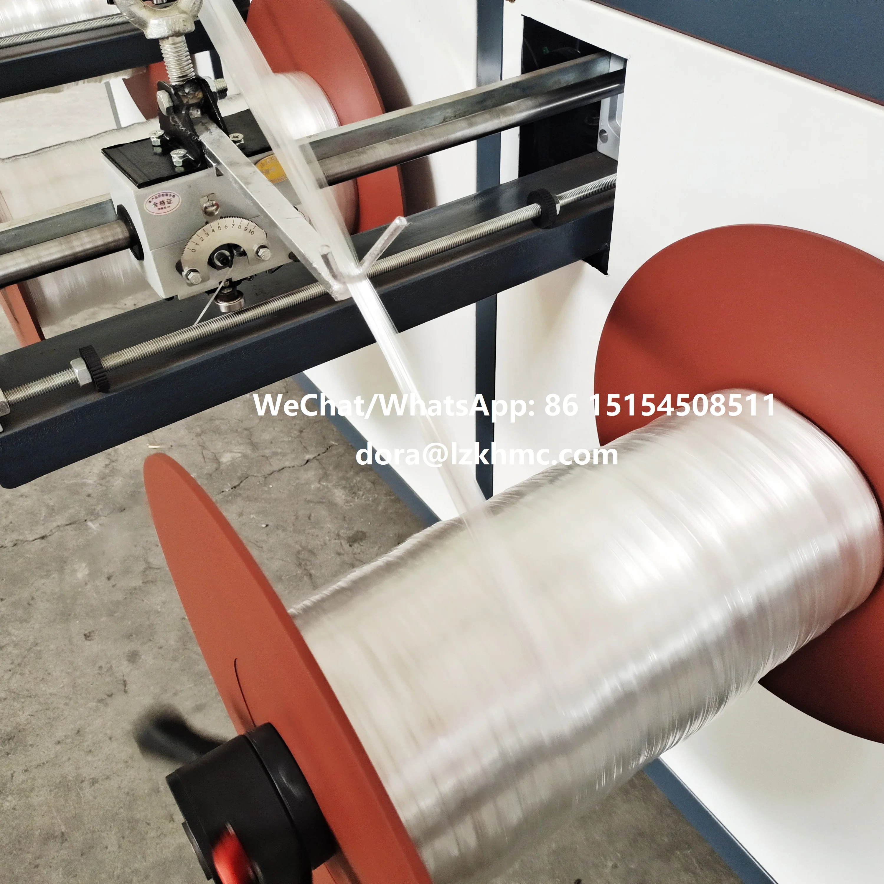 PP Polypropylene raffia split film manufacturing machine/ Machine de fabrication de film fendu en raphia en polyprop